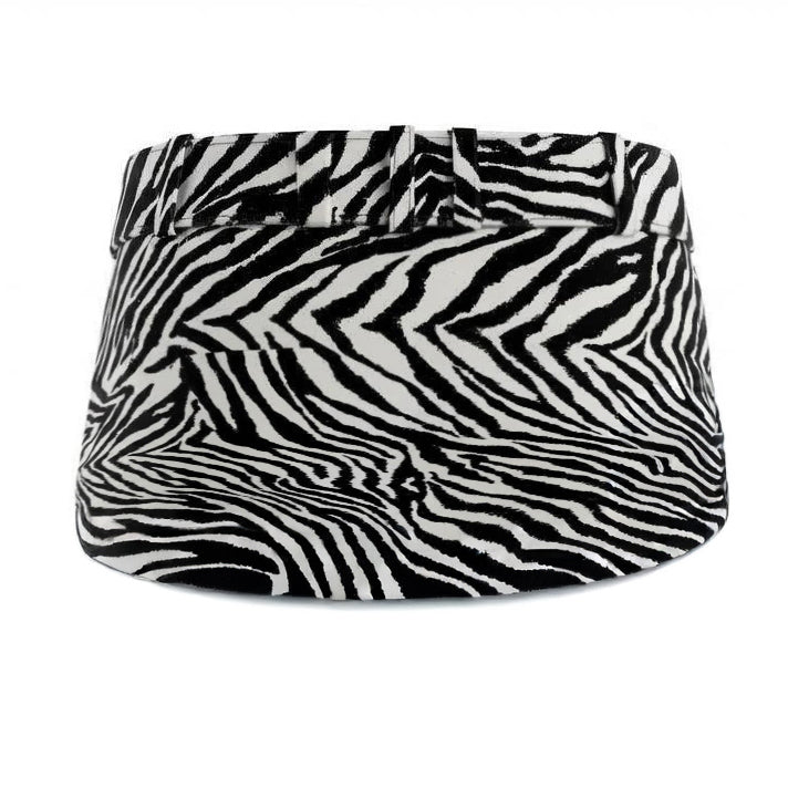 ALESSANDRA RICH BELTED ZEBRA SKIRT - SIZE 46