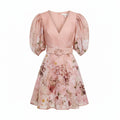 ZIMMERMANN FLORAL DRESS WITH BELT DETAIL - SIZE 0 (US 4)
