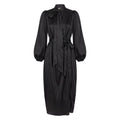 ZIMMERMANN BLACK SILK BILLOW DRESS - SIZE 0 (SIZE US 4)