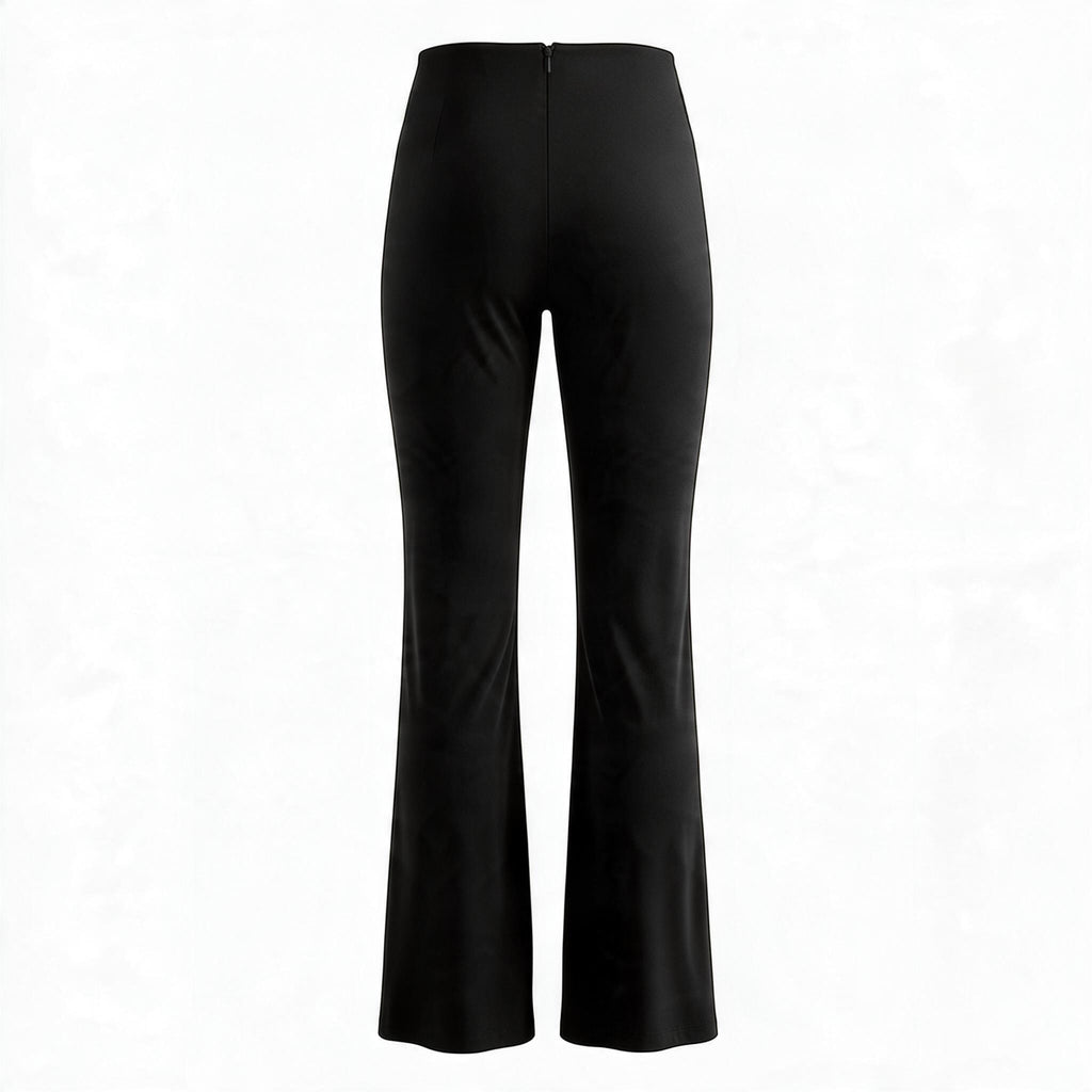 VERSACE BLACK DRAPED TROUSERS - SIZE 42