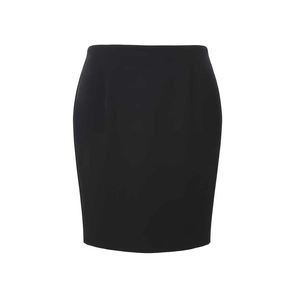 ALEXANDER MCQUEEN BLACK SUIT WITH FLARE DETAIL - SIZE 44