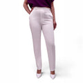 HELMUT LANG WHITE SATEEN TROUSERS - SIZE 4