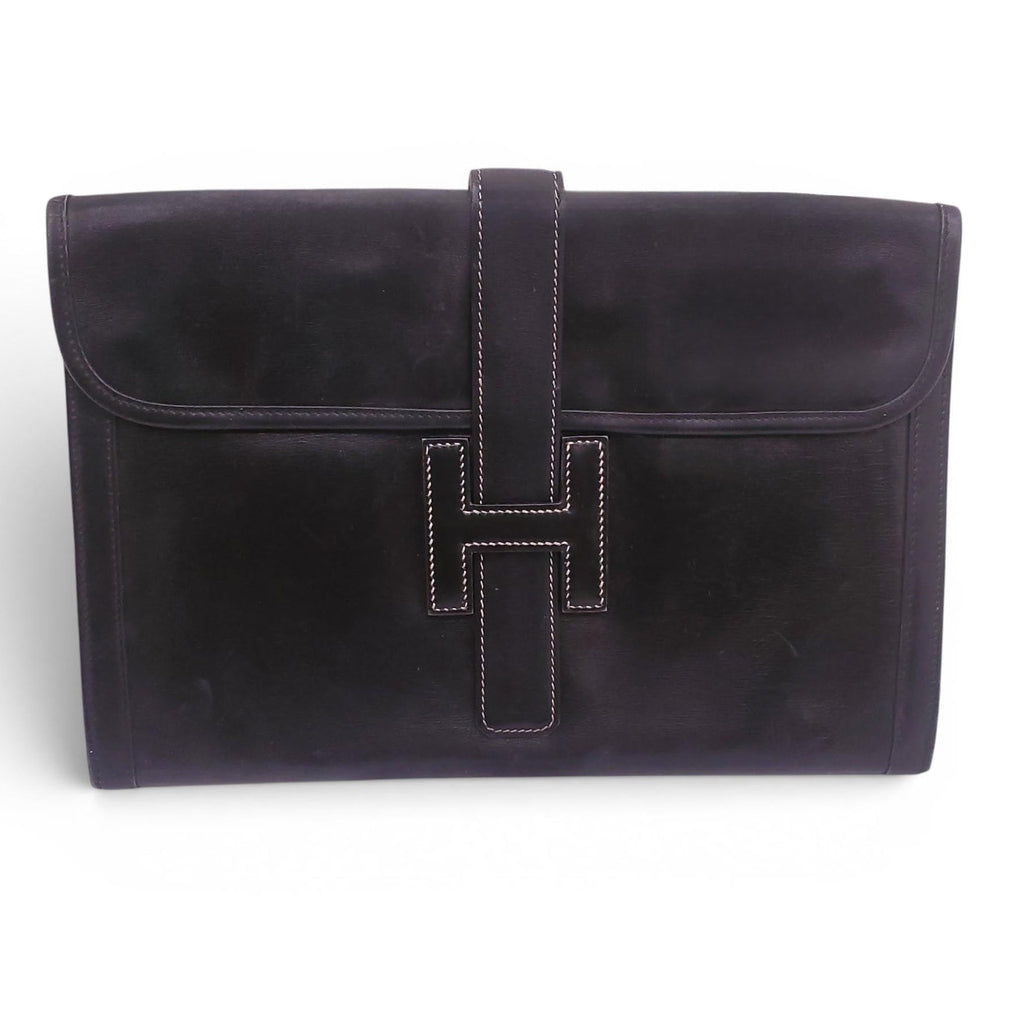 HERMÈS BLACK JIGE CLUTCH