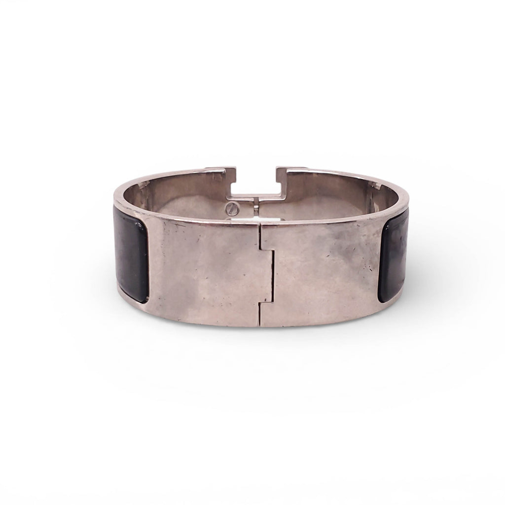 HERMÈS BLACK 'CLIC CLAC H' BANGLE