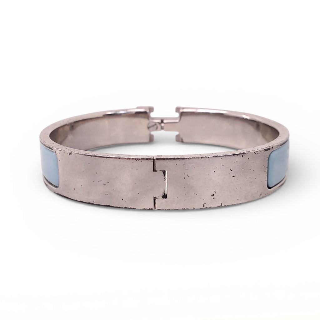 HERMÈS BLUE 'CLIC' BANGLE