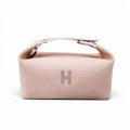 HERMÈS CREAM CANVAS BRIDE-A-BRAC CASE