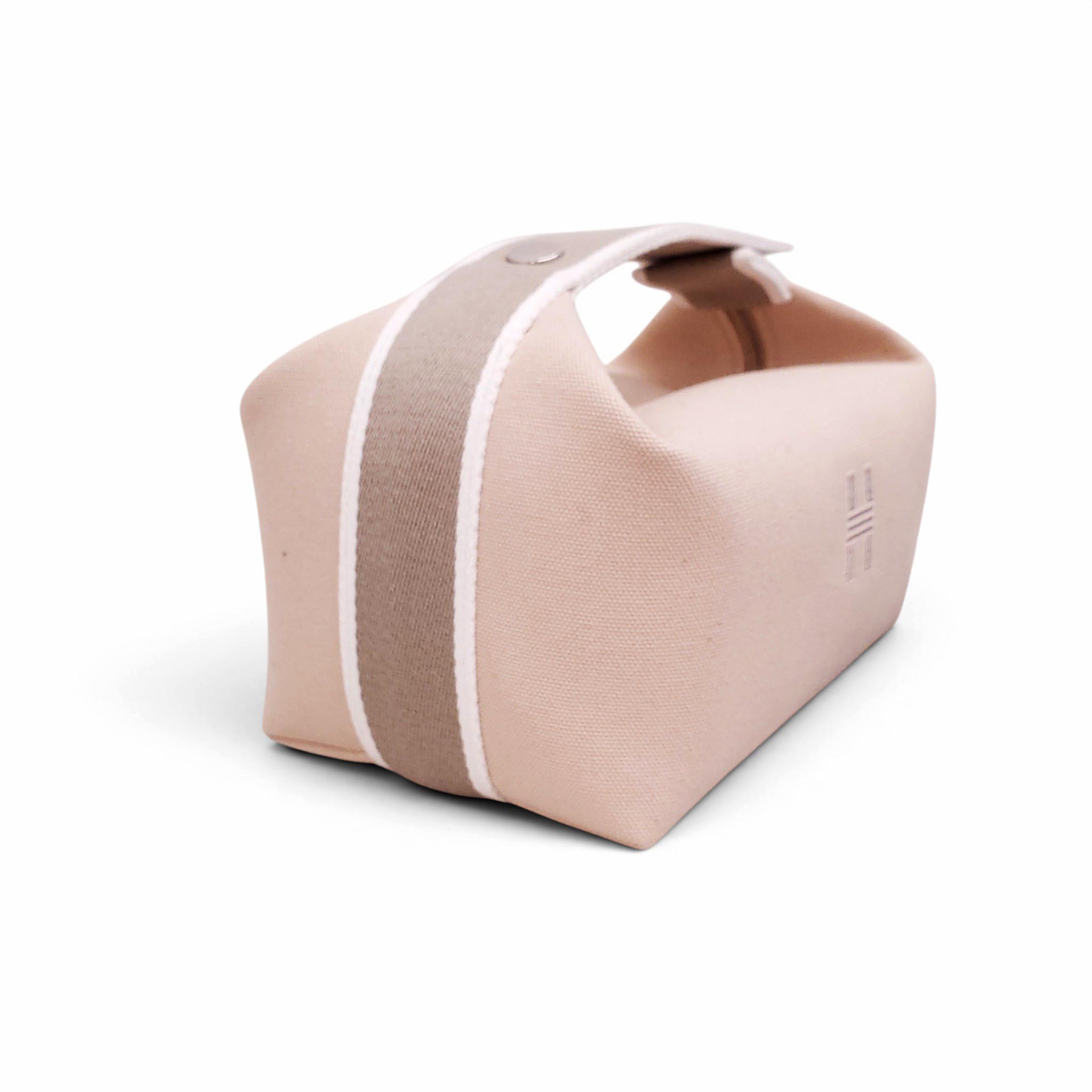 HERMÈS CREAM CANVAS BRIDE-A-BRAC CASE
