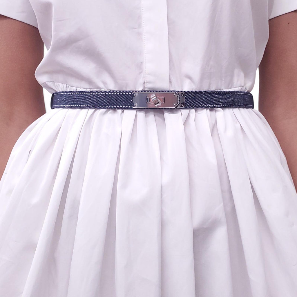 HERMÈS DENIM KELLY WAIST BELT