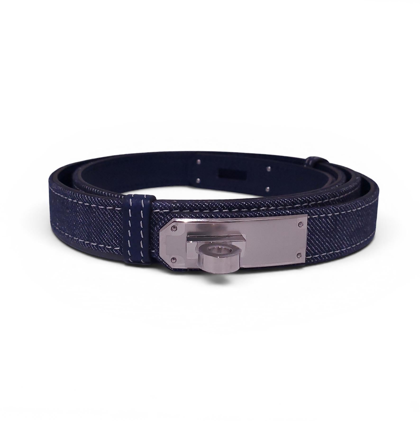 HERMÈS DENIM KELLY WAIST BELT