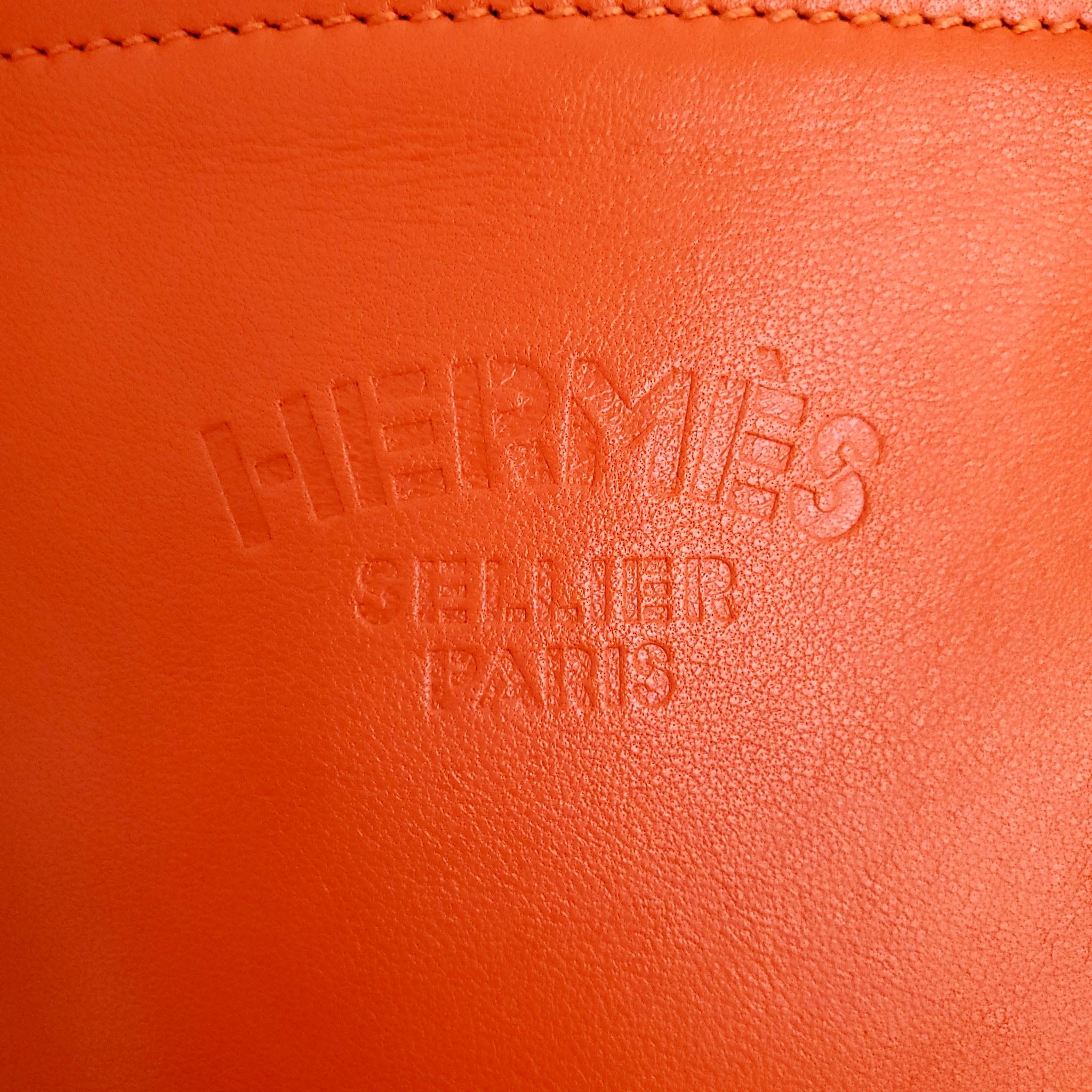 HERMÈS ORANGE SWIFT ALINE MINI BAG