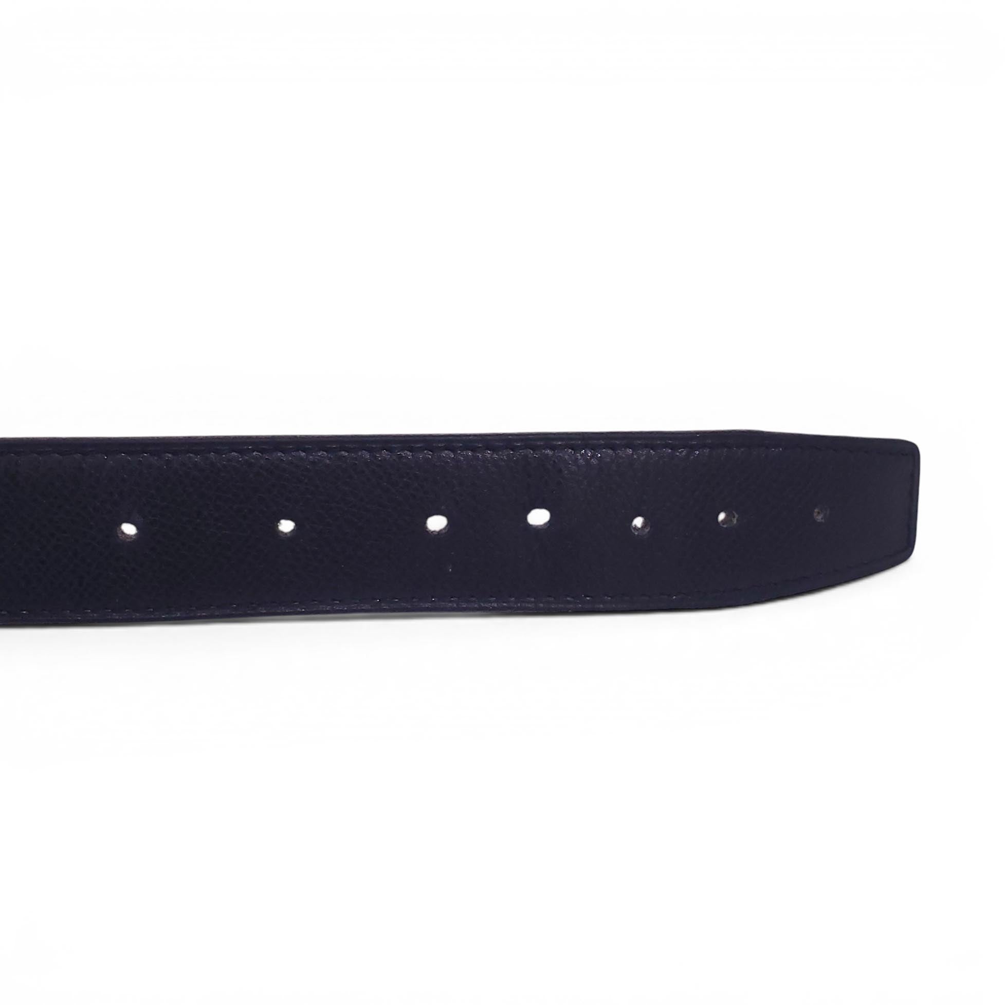 HERMÈS OVAL H LOGO REVERSIBLE BELT - SIZE 85