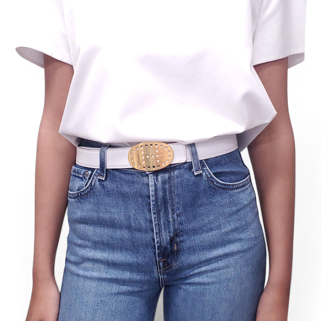 HERMÈS OVAL H LOGO REVERSIBLE BELT - SIZE 85