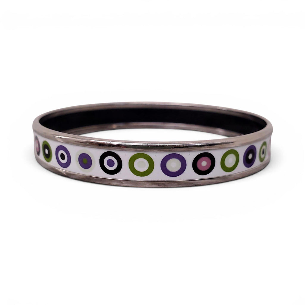 HERMÈS THIN CIRCLE PATTERNED BANGLE -SIZE 70
