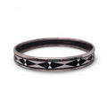 HERMÈS THIN GEOMETRIC PATTERNED BANGLE - SIZE 70
