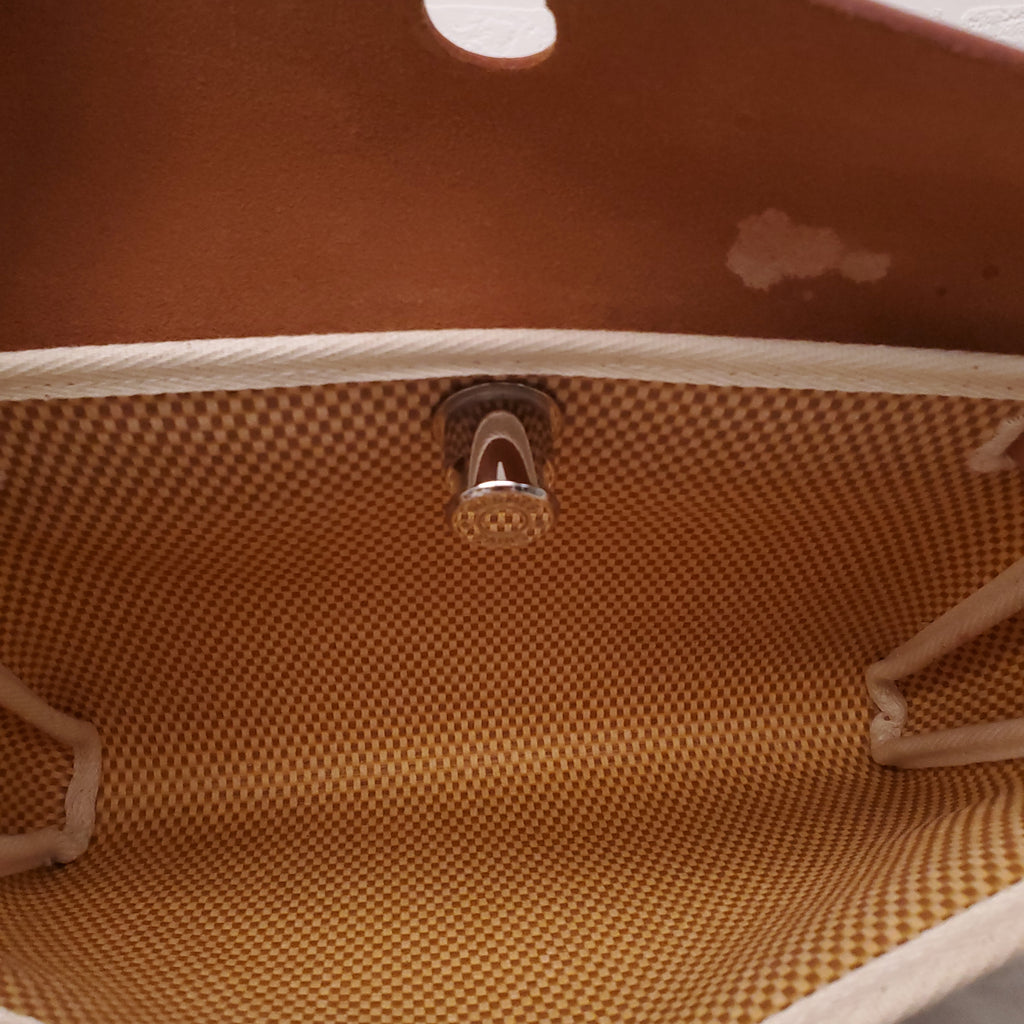 HERMÈS TOILE HERBAG CLUTCH