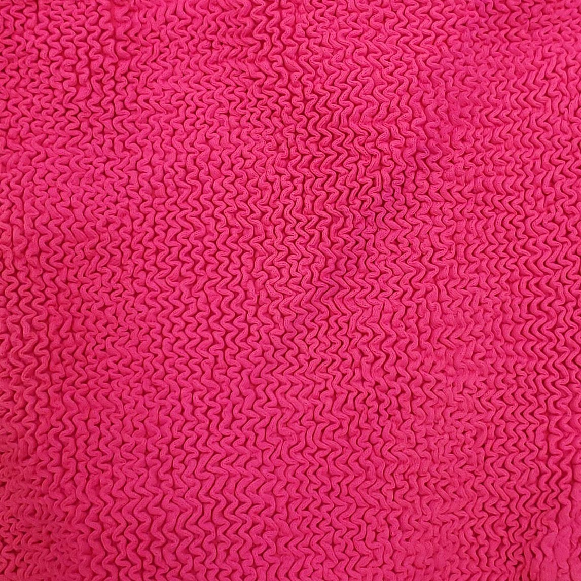 HUNZA G HOT PINK BIKINI WITH SILVER HEART DETAIL - SIZE O/S