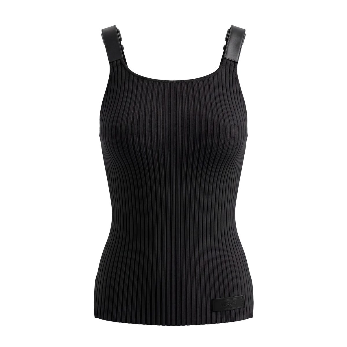 VERSACE BUCKLE KNIT UNISEX TANK TOP WITH LOGO - SIZE 52