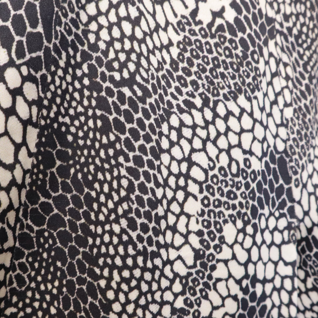 ISABEL MARANT BLACK AND CREAM PATTERNED SKIRT - SIZE 38