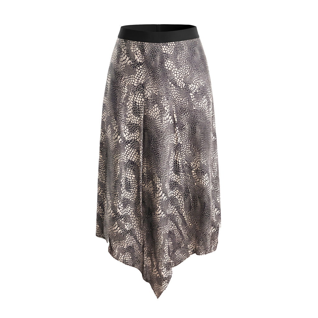 ISABEL MARANT BLACK AND CREAM PATTERNED SKIRT - SIZE 38