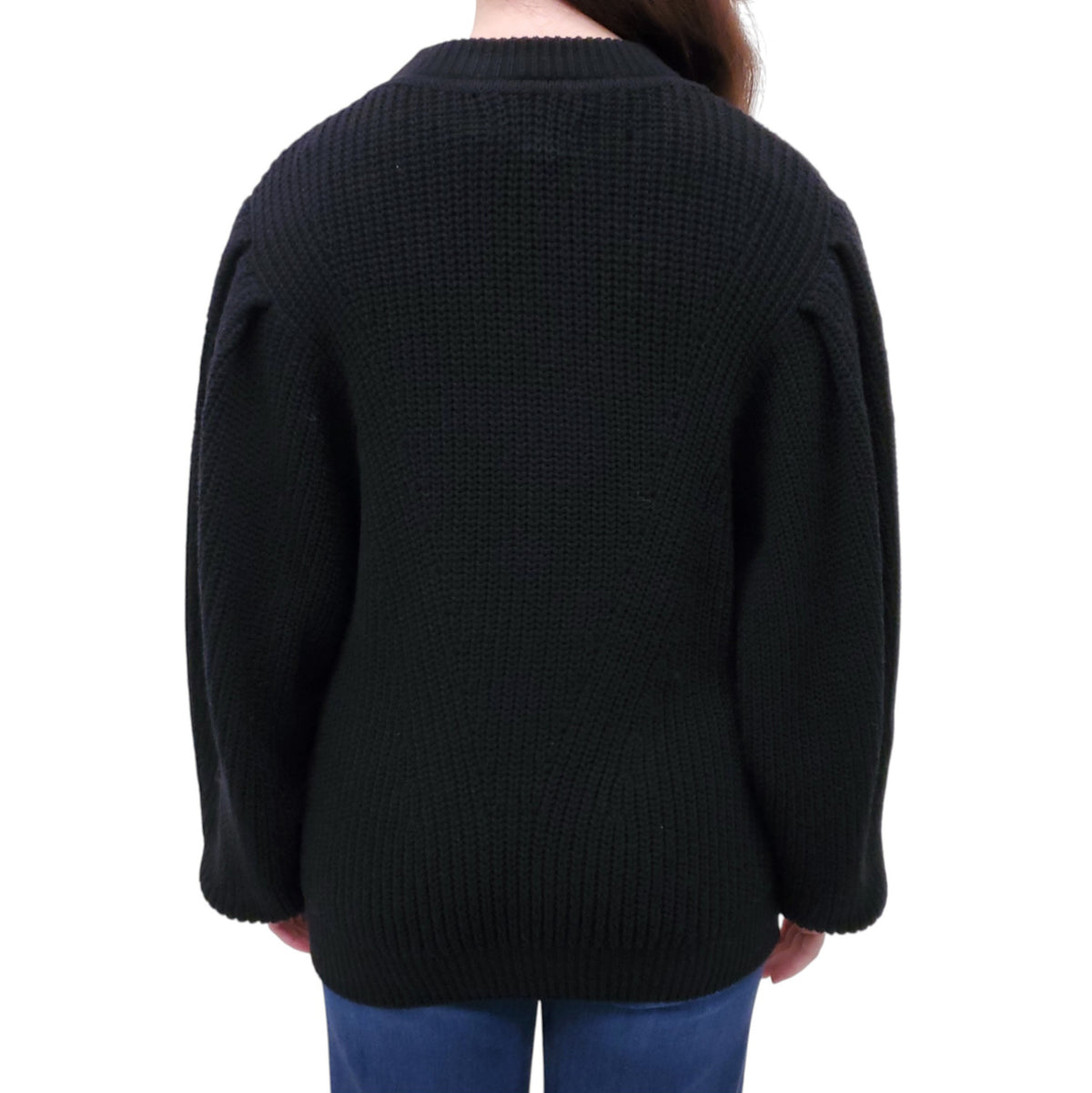 ISABEL MARANT BLACK PULL ADELE SWEATER - SIZE 40