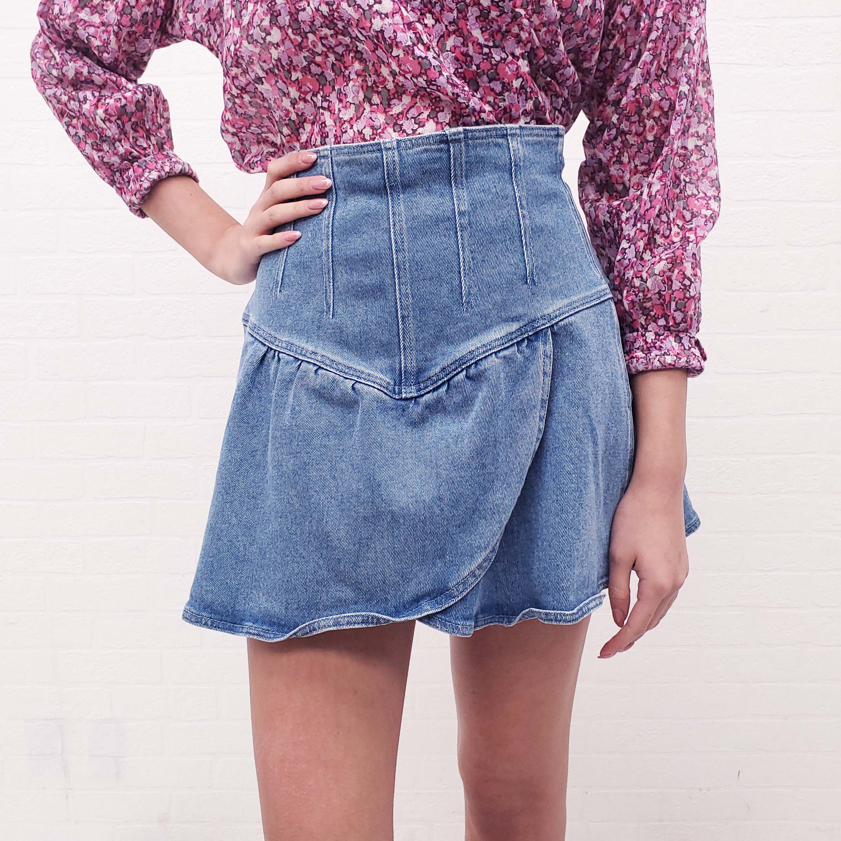 ISABEL MARANT DENIM MINI SKIRT - SIZE 38