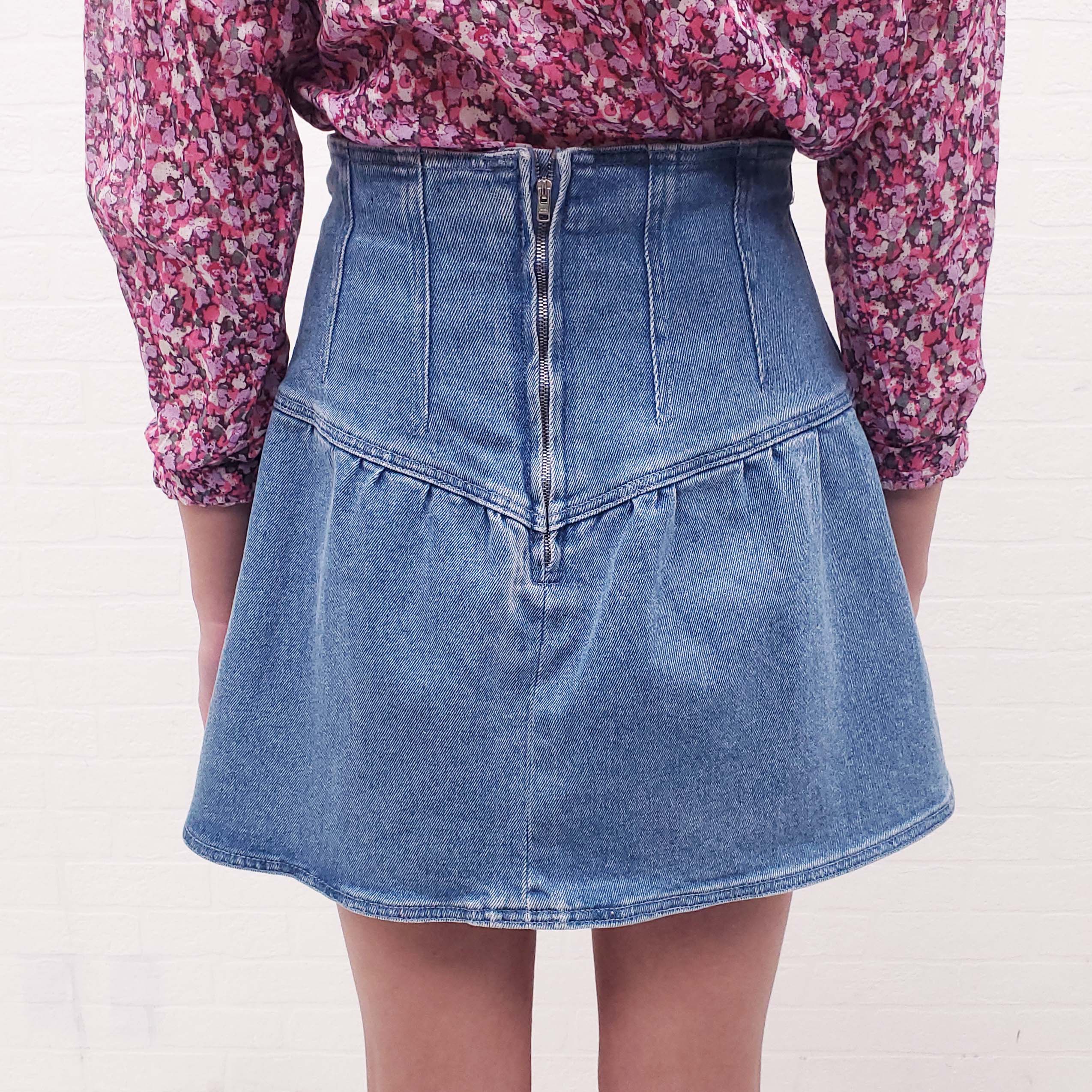 ISABEL MARANT DENIM MINI SKIRT - SIZE 38