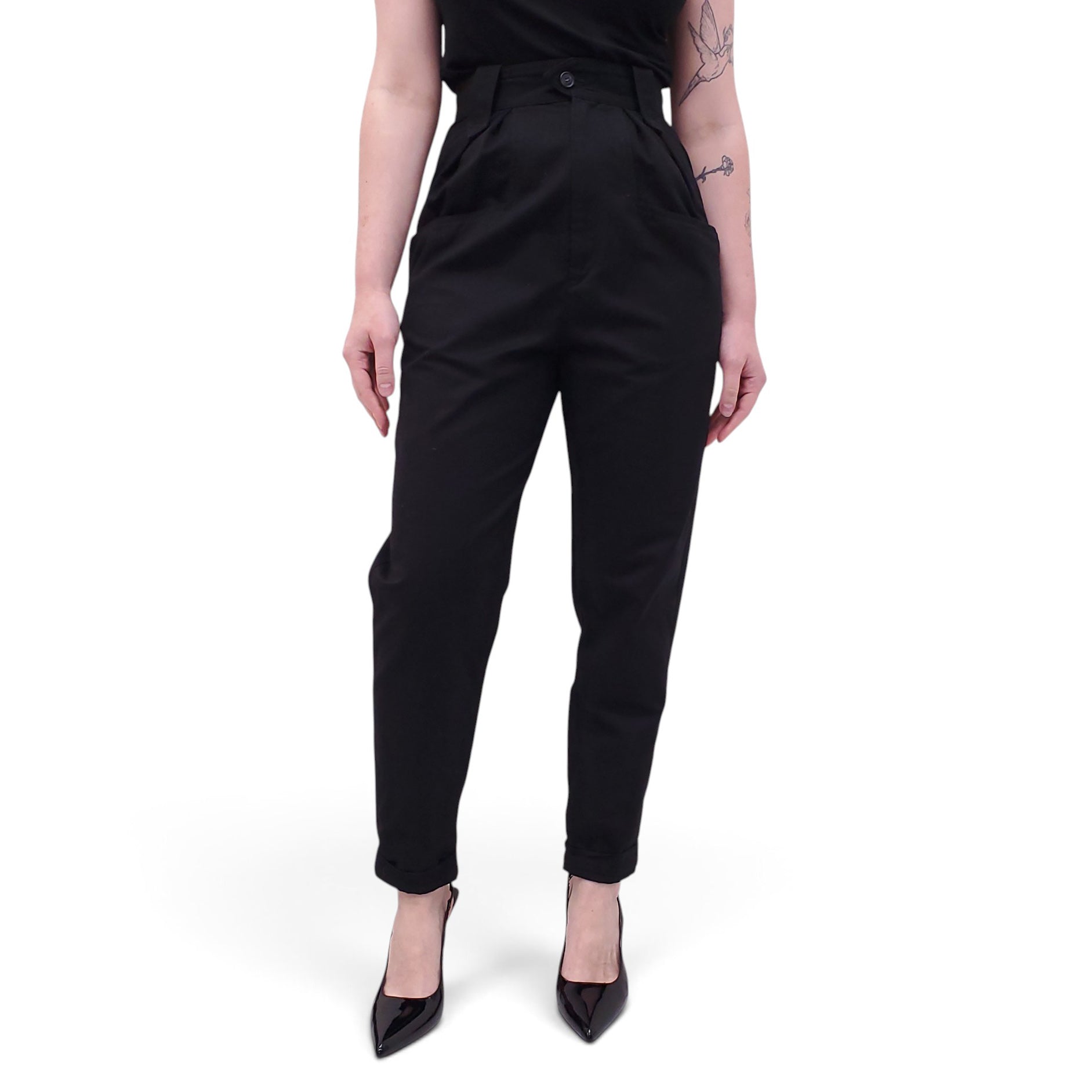 ISABEL MARANT ÉTOILE BLACK TROUSERS - SIZE 34