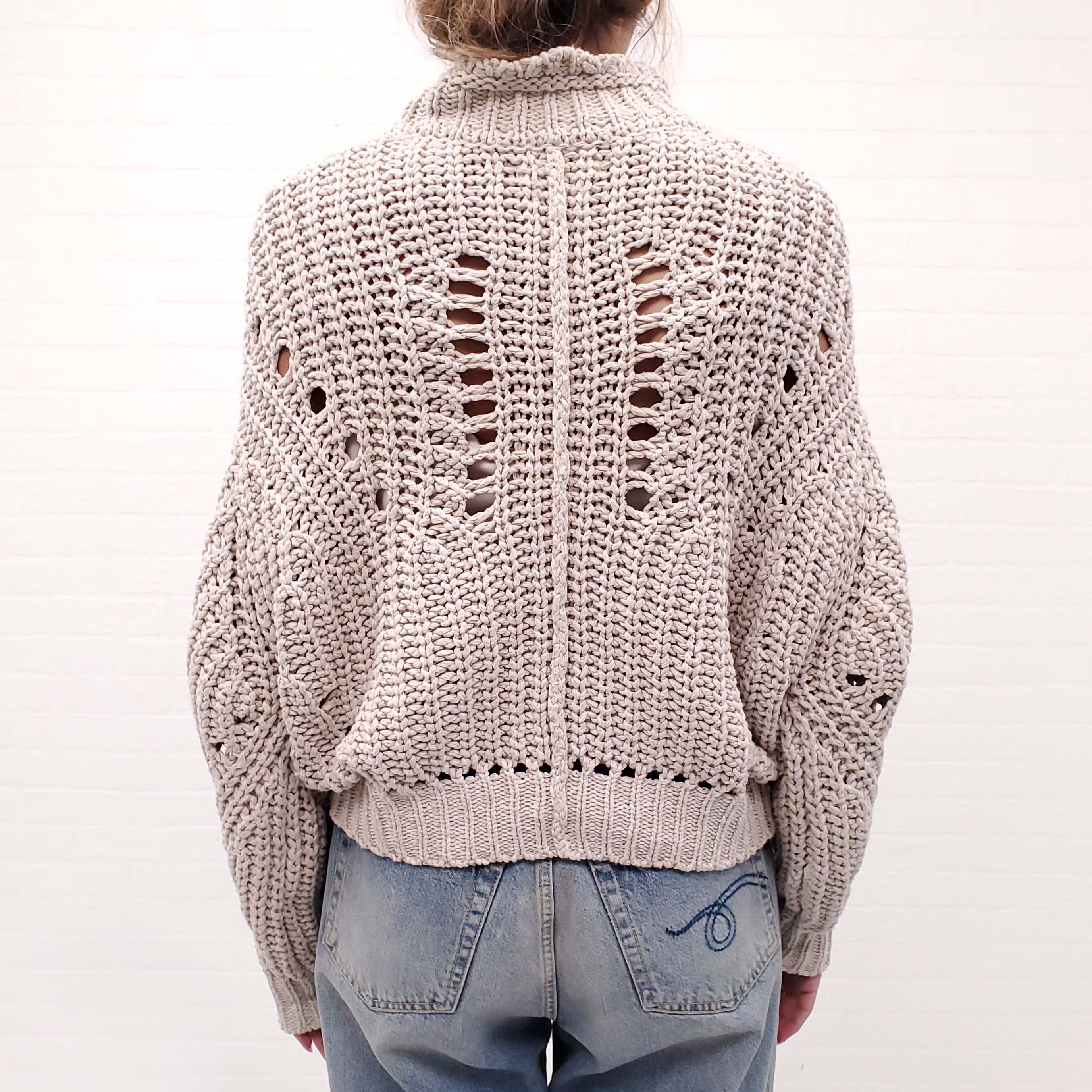 ISABEL MARANT ÉTOILE COTTON SWEATER - SIZE 34 (OVERSIZED)