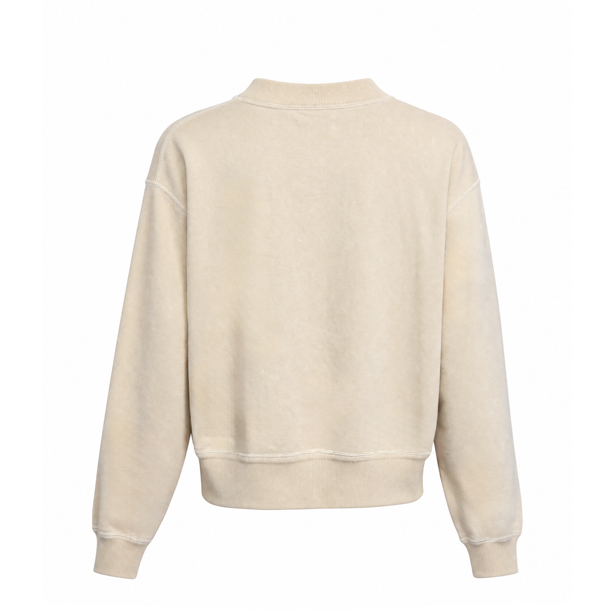 ISABEL MARANT ÉTOILE LIGHT KHAKI LOGO SWEATSHIRT - SIZE 36