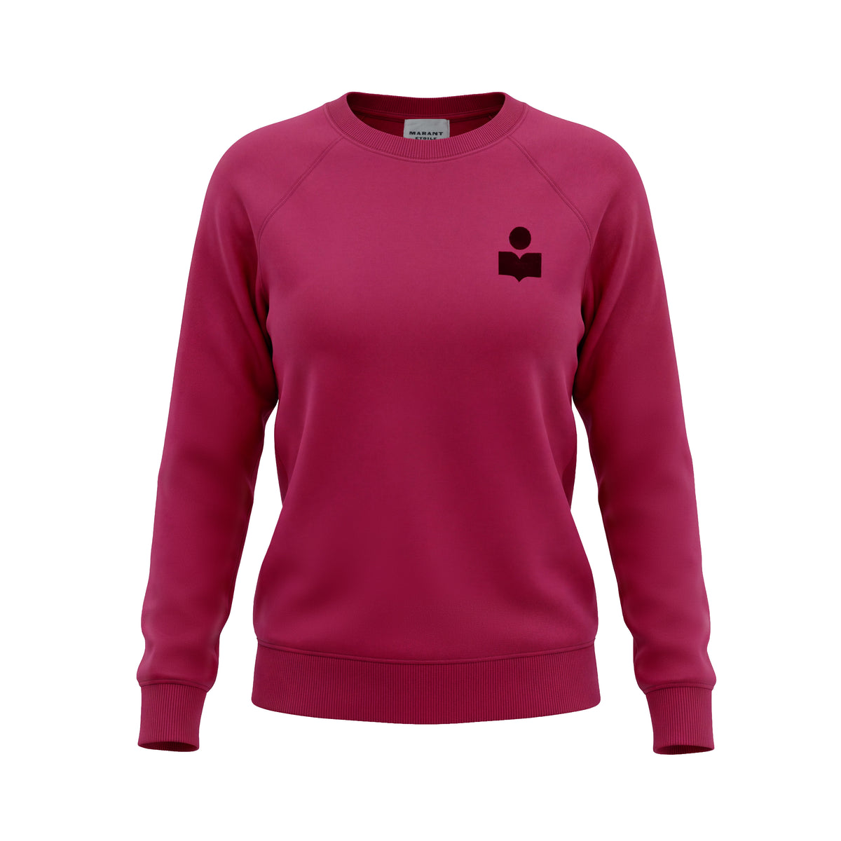 ISABEL MARANT ÉTOILE MILLA FLOCKED LOGO SWEATSHIRT - SIZE 34