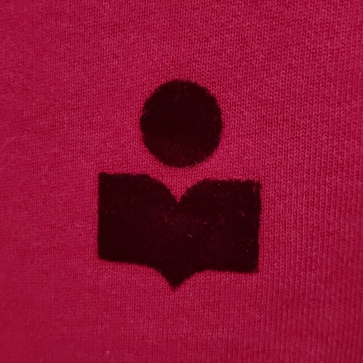 ISABEL MARANT ÉTOILE MILLA FLOCKED LOGO SWEATSHIRT - SIZE 34