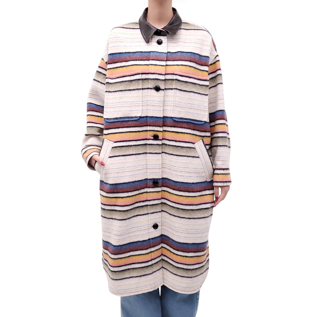 ISABEL MARANT ÉTOILE OVERSIZED WOOL BLEND DJILA COAT - SIZE 0/XS