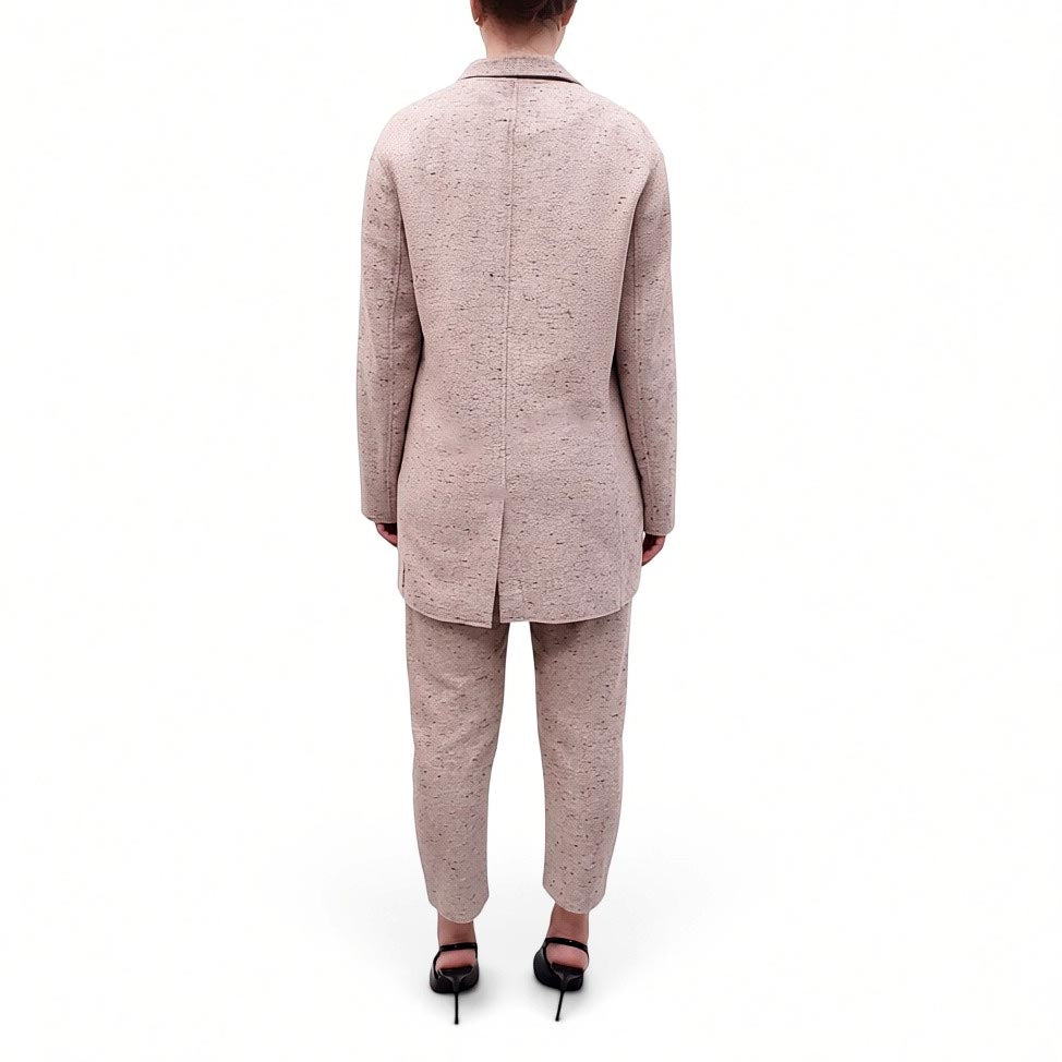 ISABEL MARANT ÉTOILE TAUPE COTTON BLEND SUIT - SIZE 34