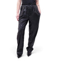 ISABEL MARANT ETOILE VEGAN LEATHER ELASTIC WAIST TROUSER - SIZE 40