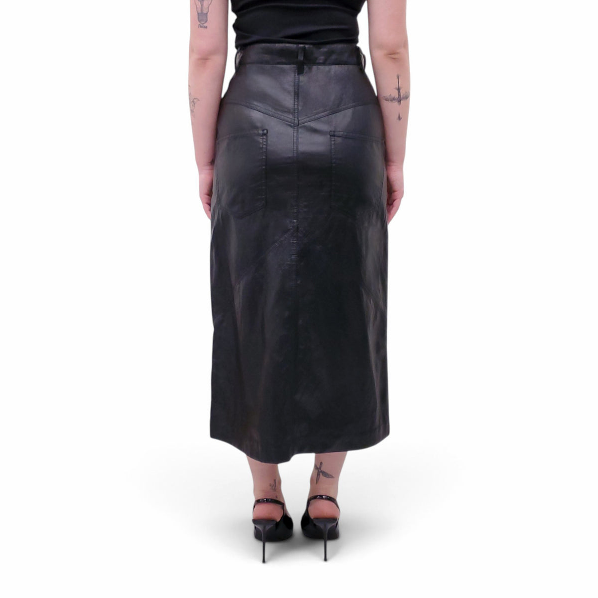 ISABEL MARANT VEGAN LEATHER SKIRT - SIZE 38