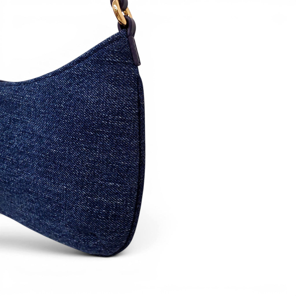 JACQUEMUS LE BISOU DENIM SHOULDER BAG