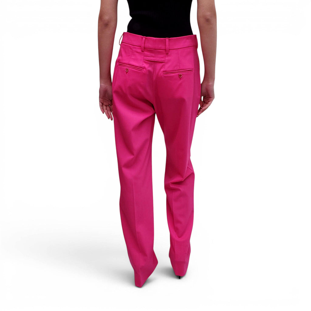 JACQUEMUS PINK 'LE PAPIER' TROUSERS - SIZE 40