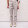 JAMES PERSE OATMEAL COTTON TROUSERS WITH DRAWSTRING - SIZE 0/XS