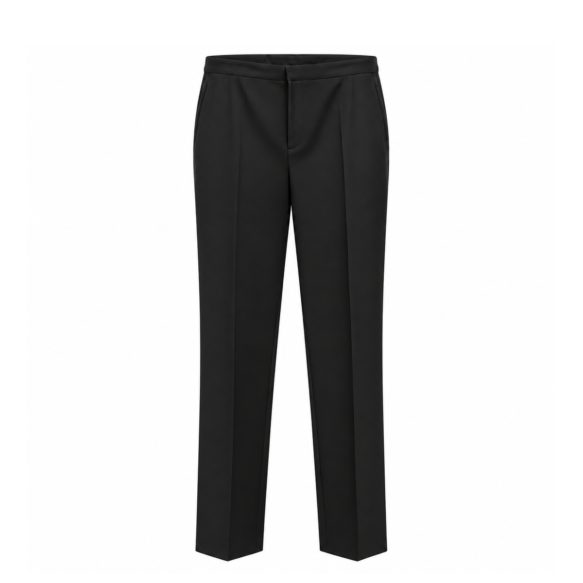 JEAN PAUL GAULTIER BLACK SUIT WITH LEATHER BELT BACK DETAIL DETAILED TROUSERS - VINTAGE SIZE 10 (FITS SIZE 6)