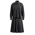 JEAN PAUL GAULTIER STRIPED JACKET WITH MATCHING SKIRT - SIZE 10/8