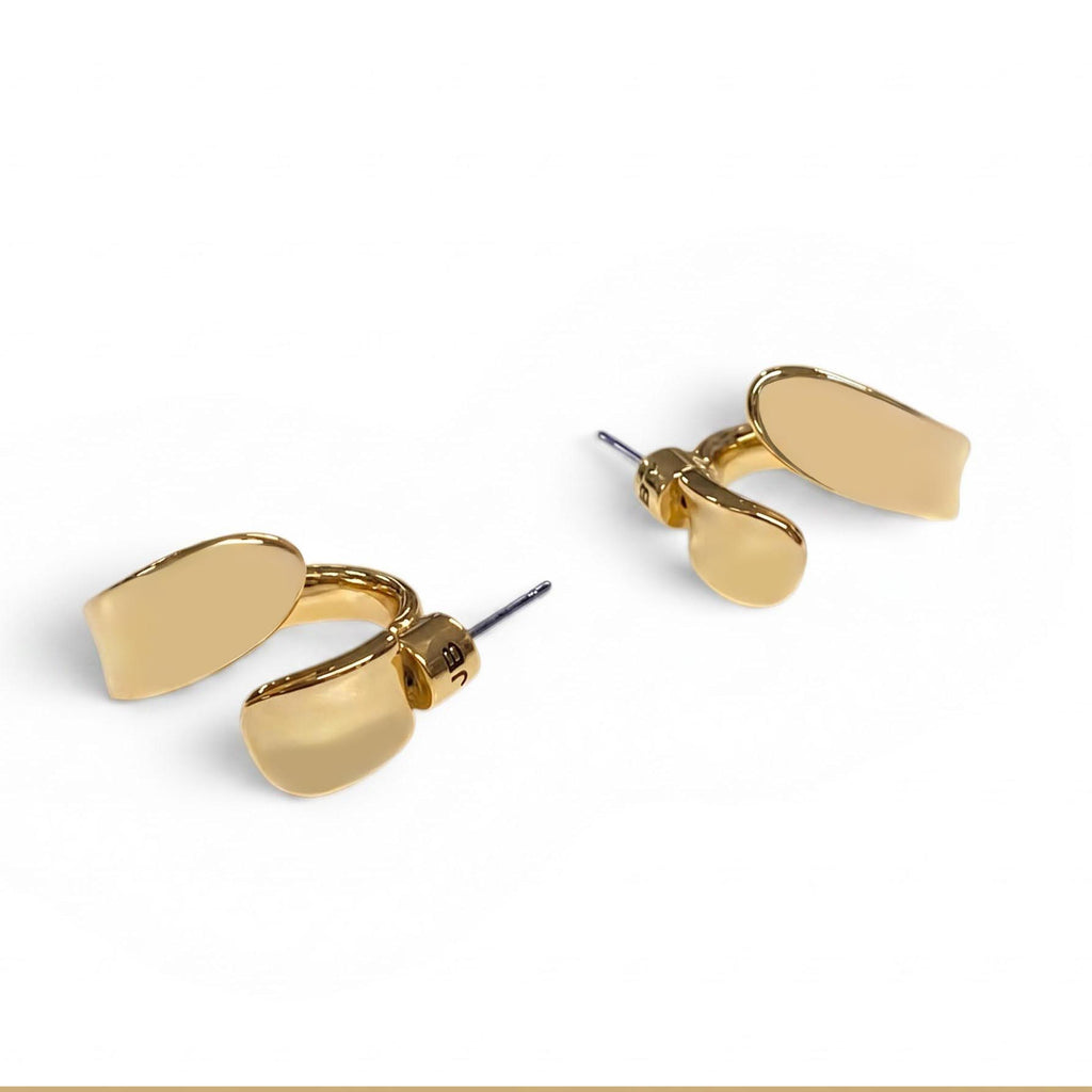 JENNY BIRD GOLD ABSTRACT HOOP EARRINGS