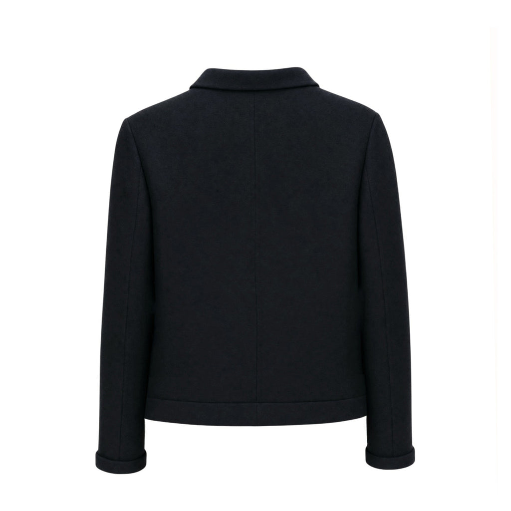 JIL SANDER BLACK CASHMERE JACKET - SIZE 38