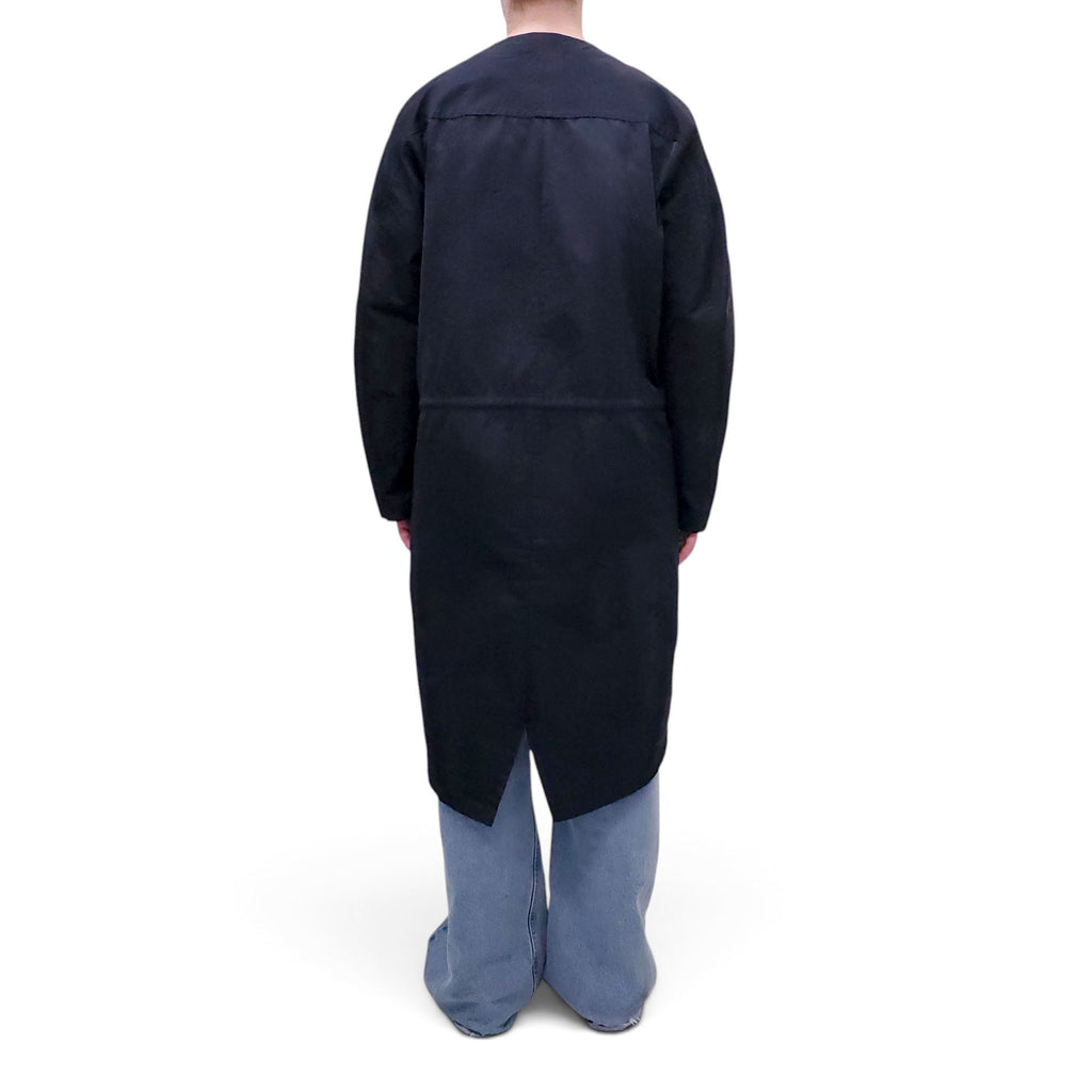 JIL SANDER NAVY WINDBREAKER JACKET - SIZE 40