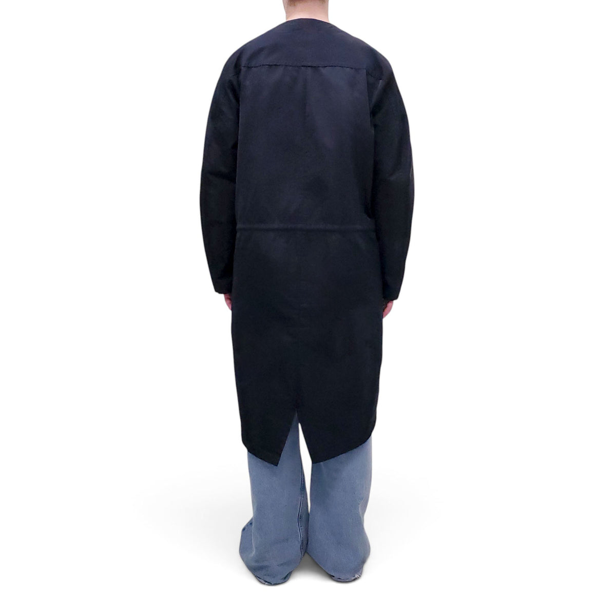 JIL SANDER NAVY WINDBREAKER JACKET - SIZE 40