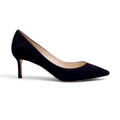 JIMMY CHOO BLACK SUEDE HEELS - SIZE 35