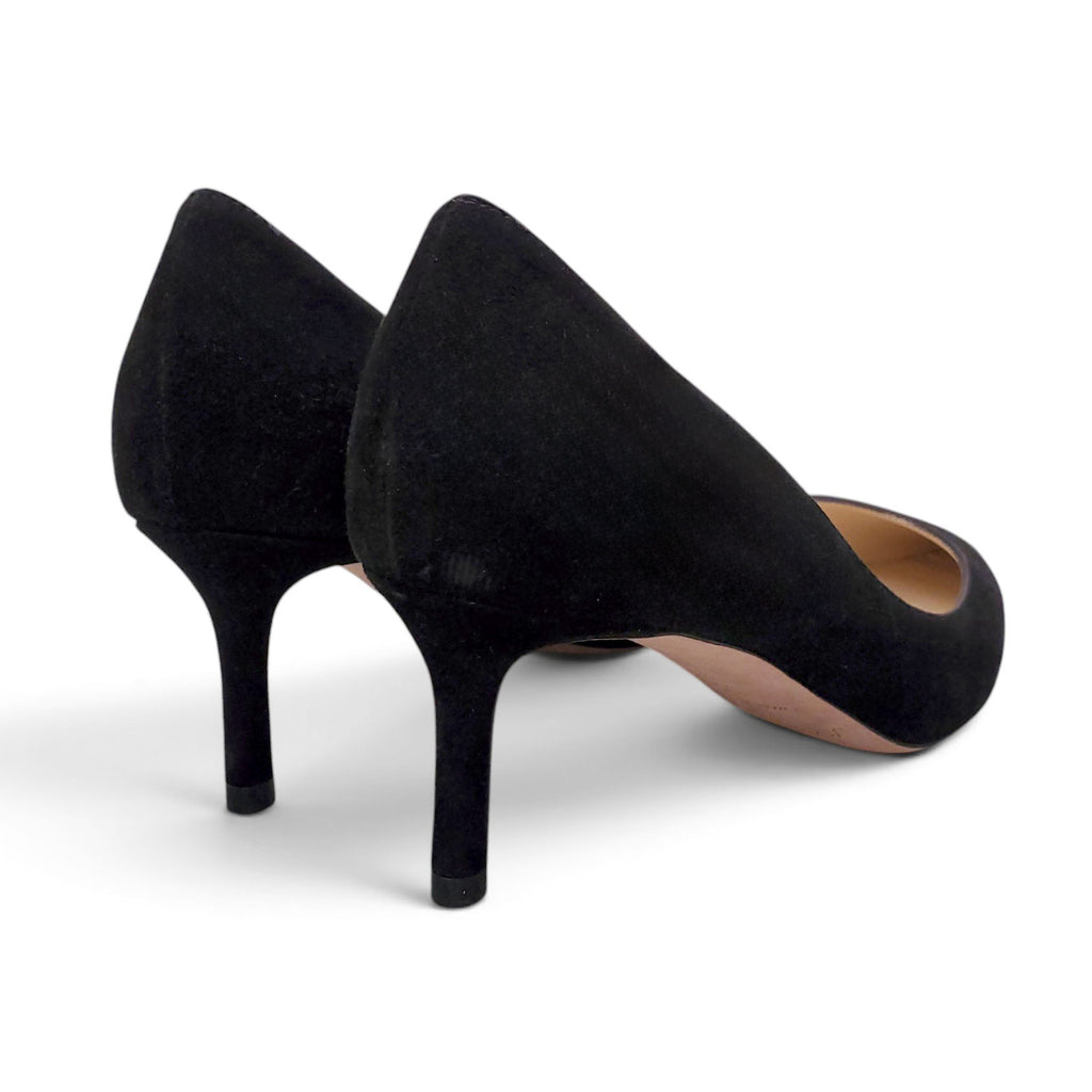 JIMMY CHOO BLACK SUEDE HEELS - SIZE 35