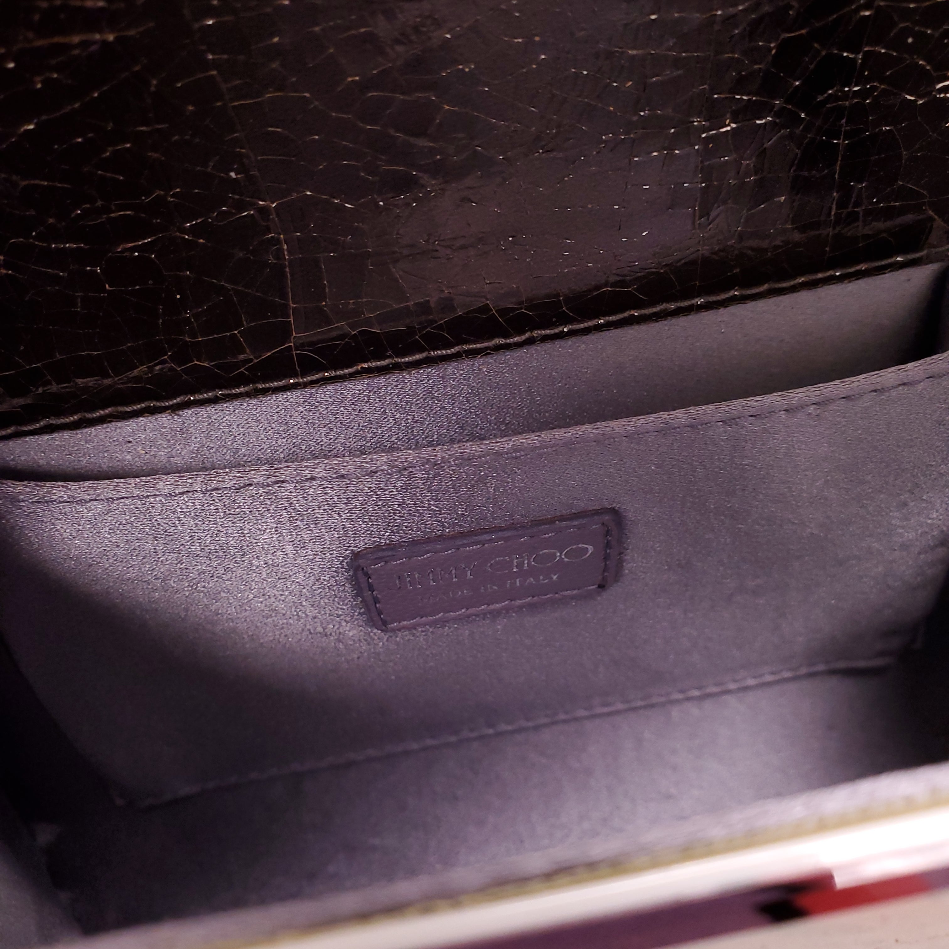 JIMMY CHOO CANDY LOVE HEART 'I WANT CHOO' CLUTCH BAG