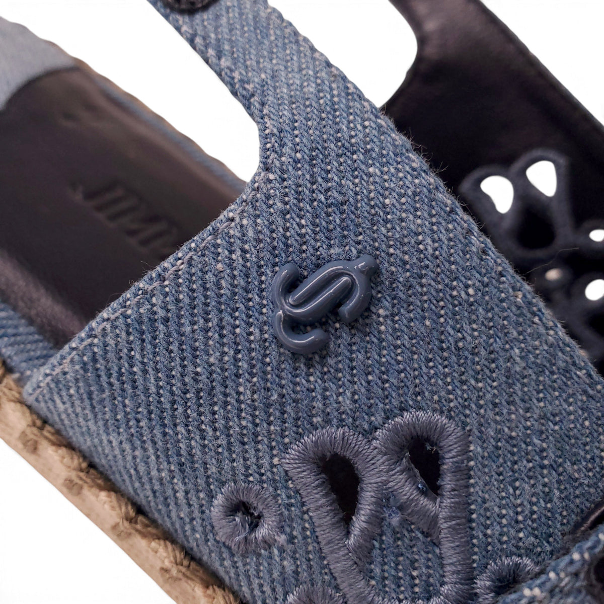 JIMMY CHOO DENIM FLATS - SIZE 39.5