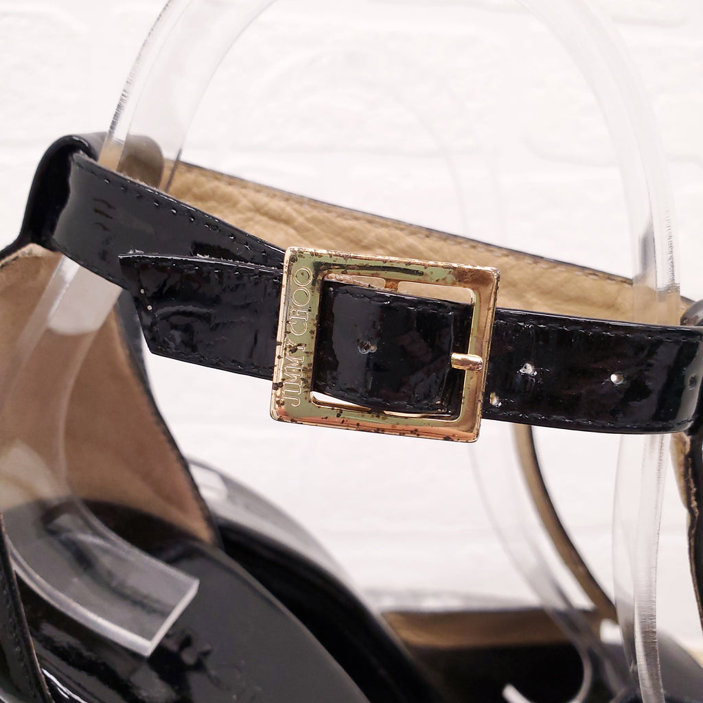 JIMMY CHOO OMBRE WEDGES - SIZE 37