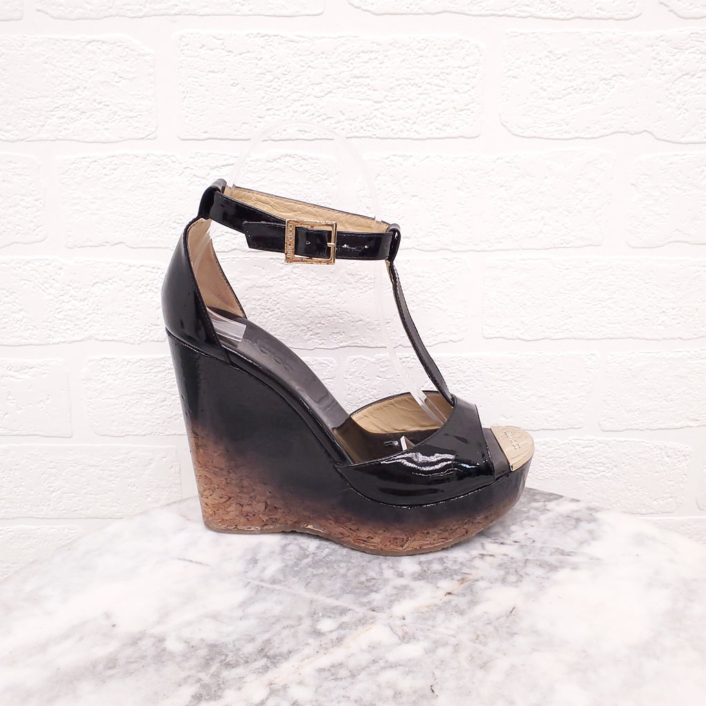 JIMMY CHOO OMBRE WEDGES - SIZE 37